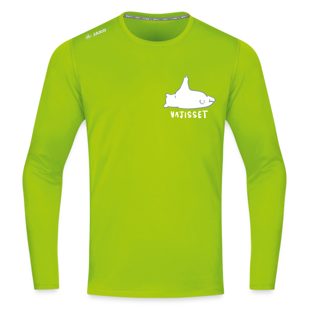 Vajisset - Männer Sport Langamshirt - Neongrün