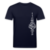 Fernsehturm der Noten - Unisex Bio T-Shirt - Navy