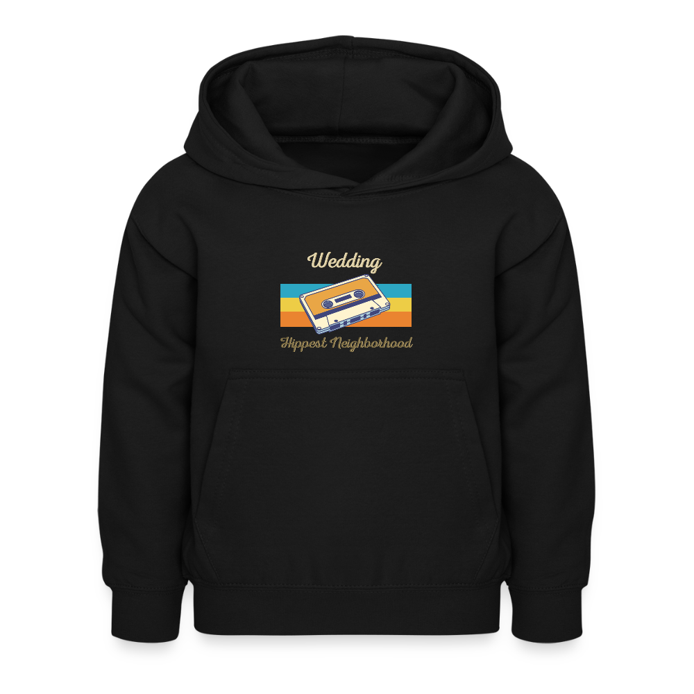 Wedding Hippest Neighborhood - Kinder Hoodie - Schwarz