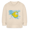 U-Bahn in Linien - Baby Bio Pullover - Weißgrau