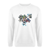 Berliner Mauer Puzzle - Unisex Pullover - Weiß