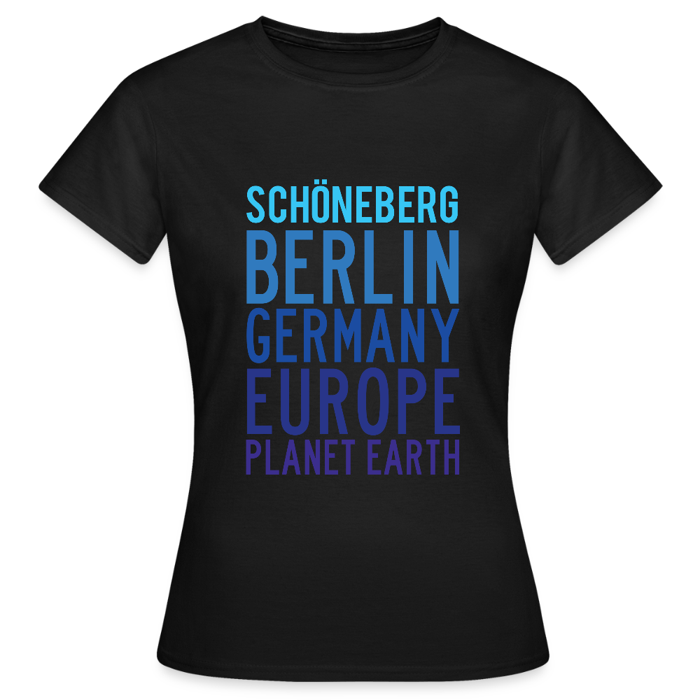 Schöneberg Planet Earth - Frauen Premium T-Shirt - Schwarz