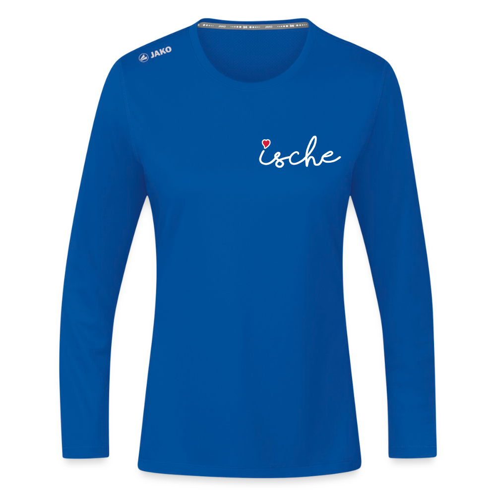 Ische - Frauen Sport Langarmshirt - Royalblau