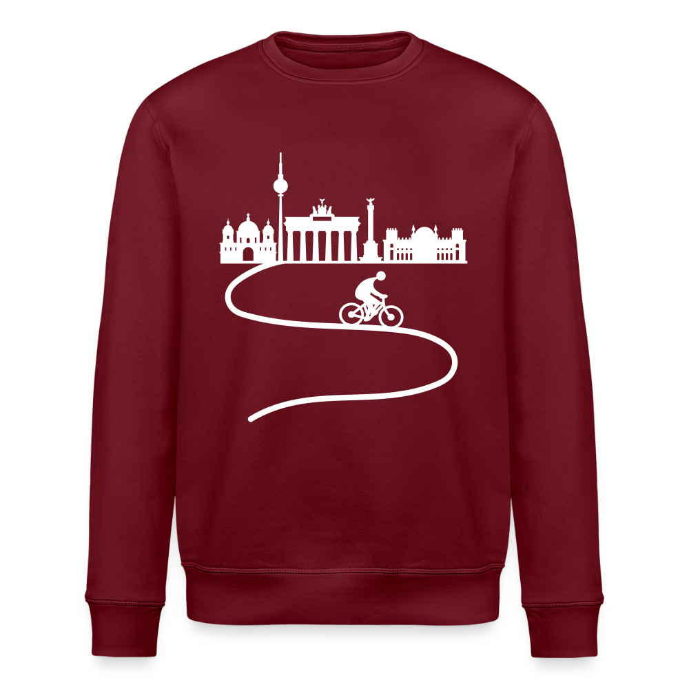 Aus der Stadt - Unisex Bio Sweatshirt - Burgunderrot