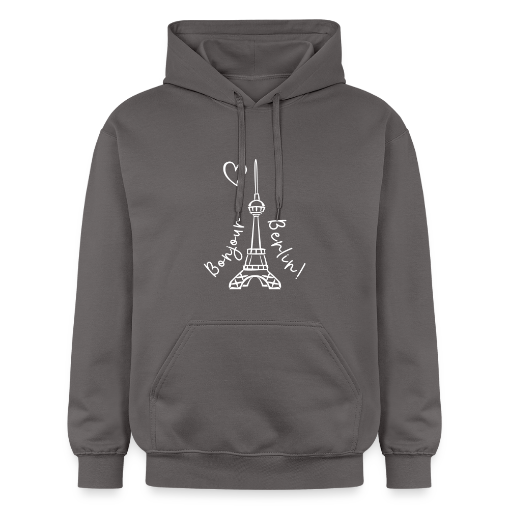 Eiffelturm in Berlin Bonjour - Hoodie - Dunkelgrau