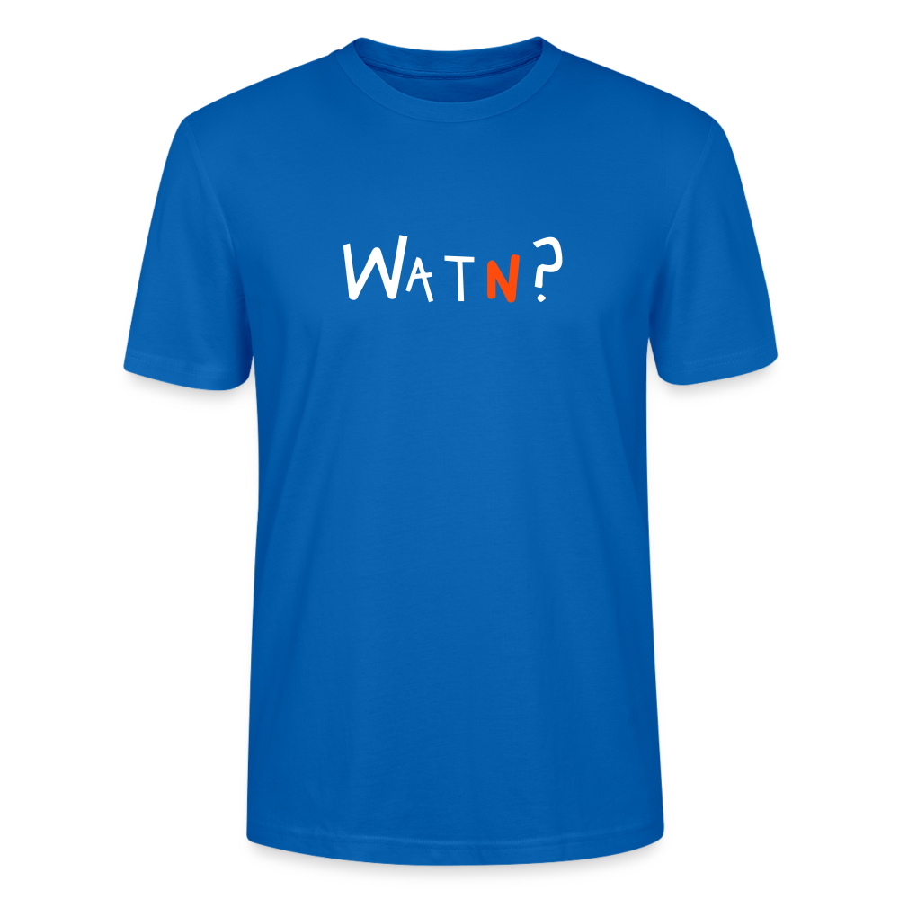 WATN? - Männer Bio T-Shirt - Pfauenblau