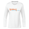 Ma kieken, dann sehn wa schon - Frauen Sport Langarmshirt - Weiß