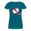 Berlin Klecks Hund - Frauen Premium T-Shirt - Divablau