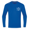 Tach X - Männer Sport Langamshirt - Royalblau