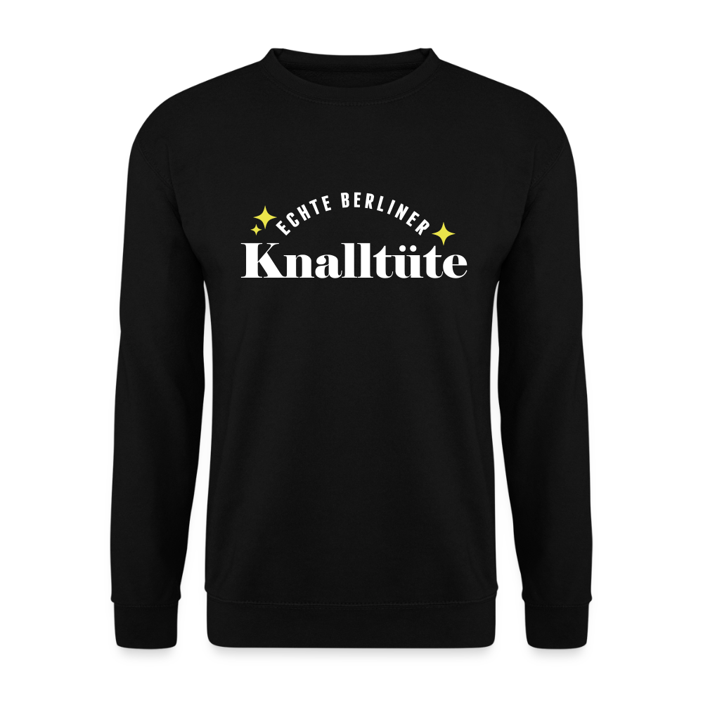 Echte Berliner Knalltüte - Unisex Pullover - Schwarz