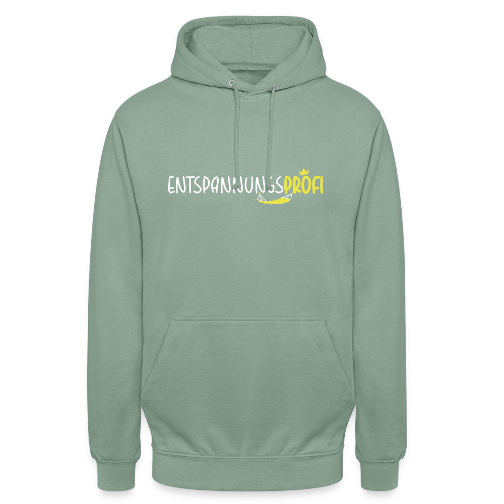 Entspannungsprofi - Unisex Hoodie - Graugrün