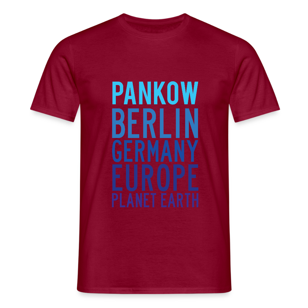 Pankow Planet Earth - Männer Premium T-Shirt - Ziegelrot