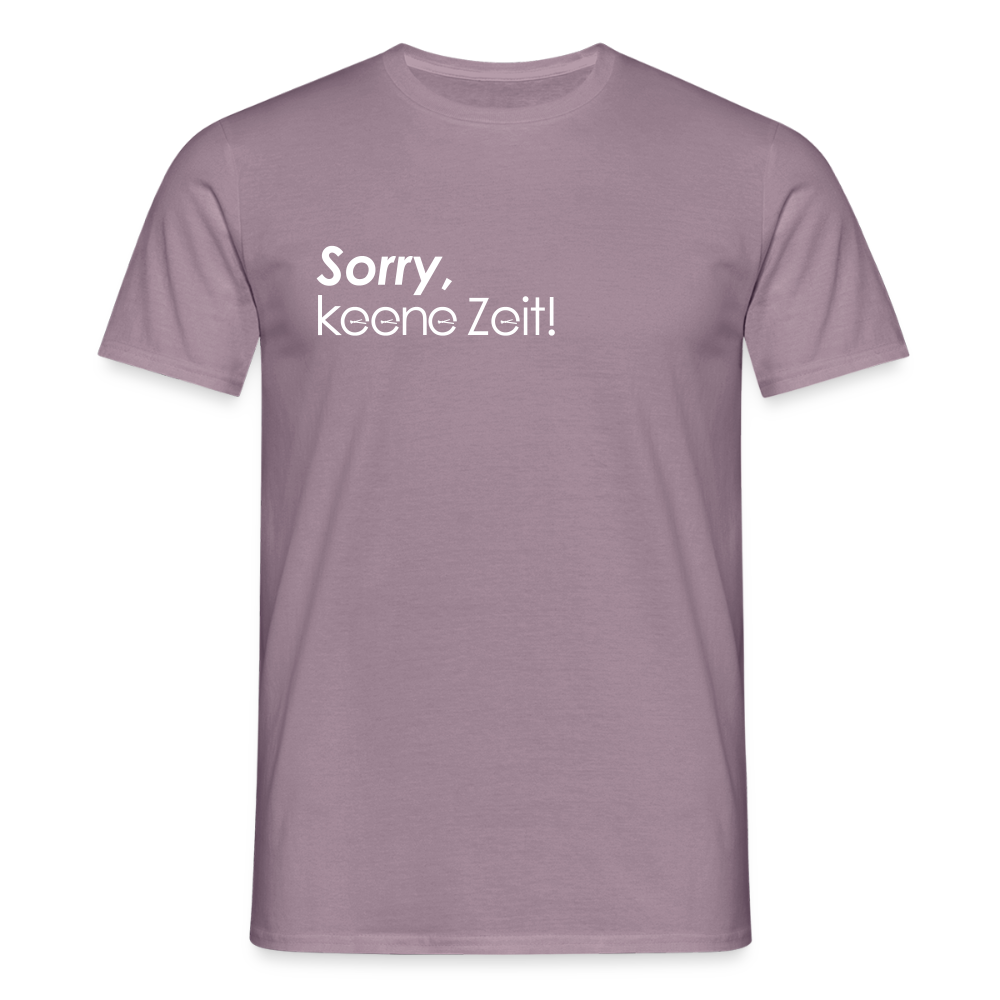 Sorry, keene Zeit! - Männer Premium T-Shirt - Lilagrau