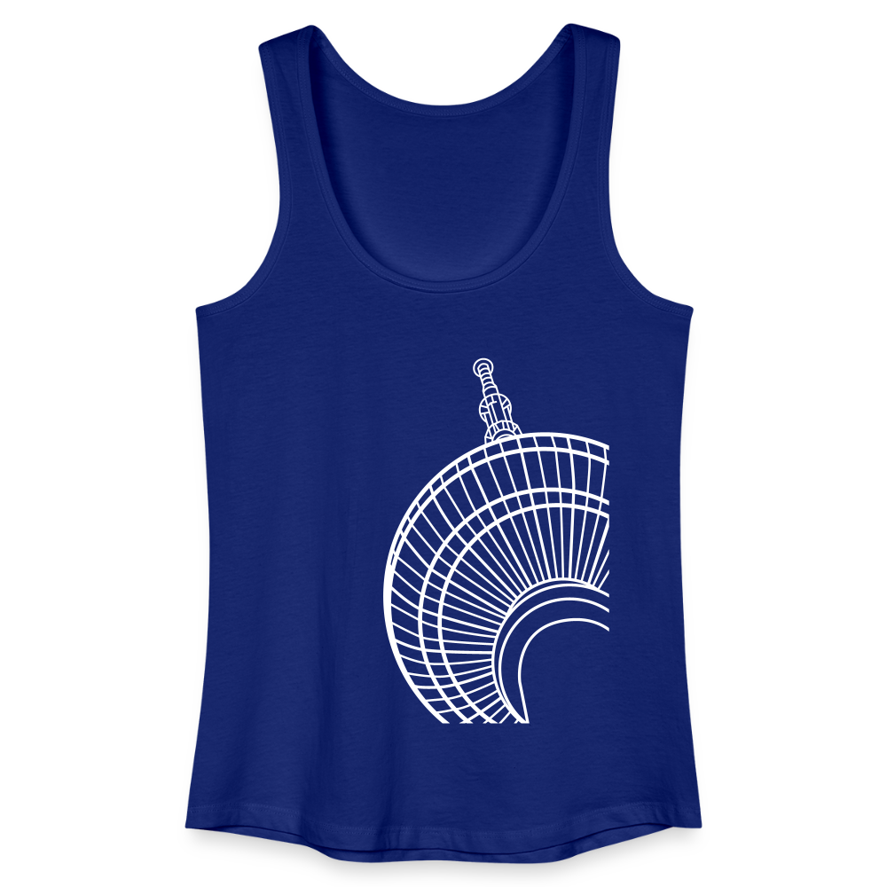 Der Turm von unten - weiß - Frauen Bio Tank Top - Königsblau