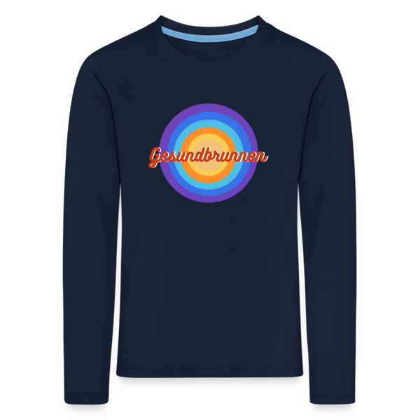 Gesundbrunnen Retro - Kinder Langarmshirt - Navy