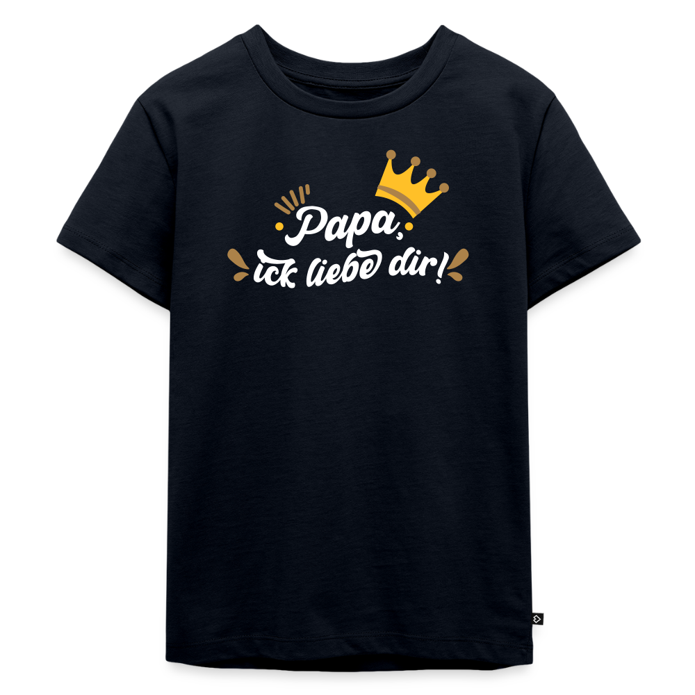 Papa, ick liebe dir!  - Kinder Premium T-Shirt - Navy