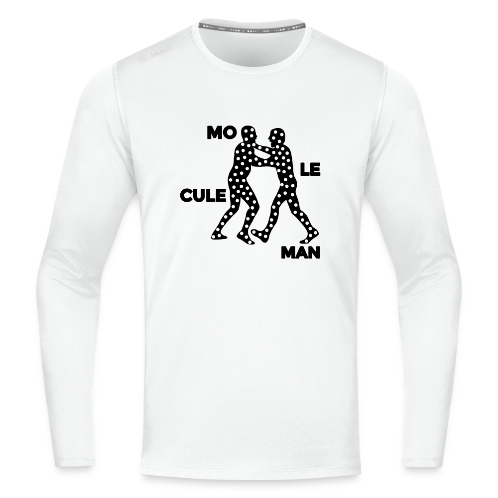 Mo le cule Man - Männer Sport Langamshirt - Weiß