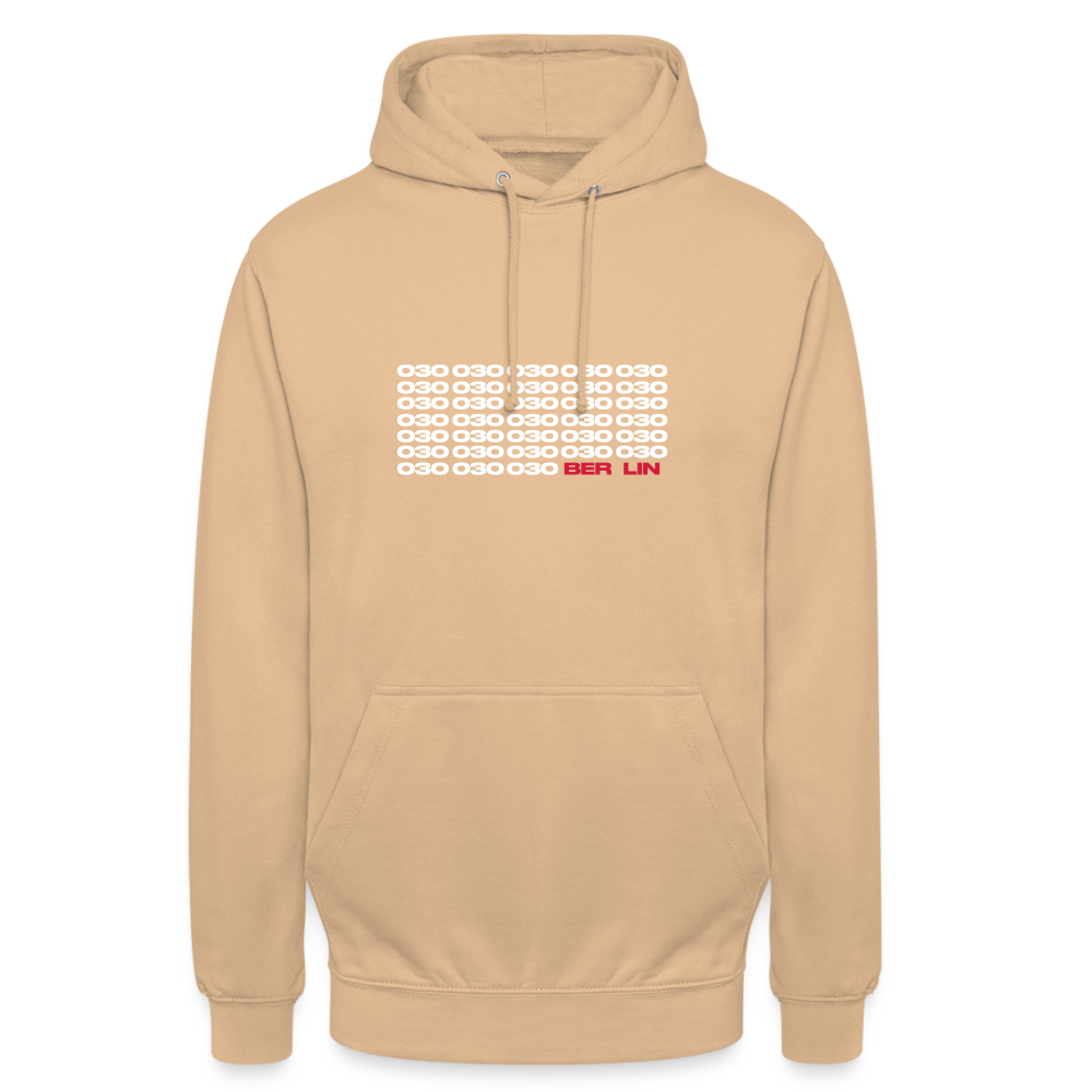 030 Berlin - Unisex Hoodie - Pfirsich
