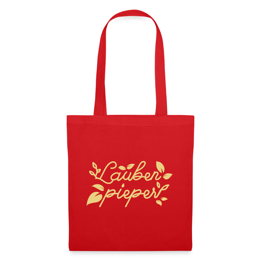 Lauben pieper - Stoffbeutel - Rot
