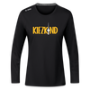Kiezkind - Frauen Sport Langarmshirt - Schwarz