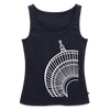 Der Turm von unten - weiß - Frauen Bio Tank Top - Navy