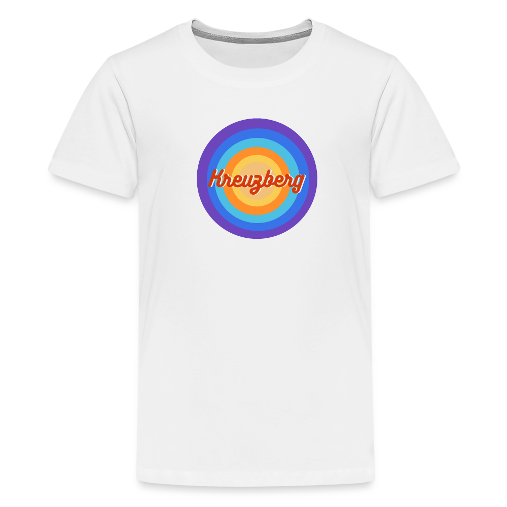 Kreuzberg Retro - Teenager Premium T-Shirt - Weiß