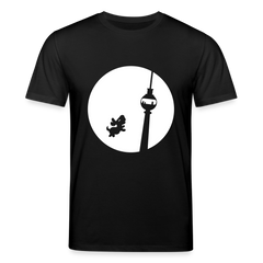 Hund am Fernsehturm - Unisex Bio T-Shirt