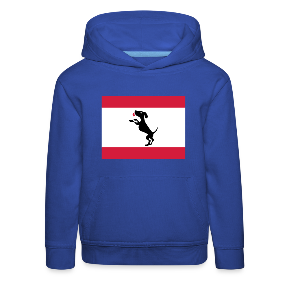 Berliner Flagge mit Hund - Kinder Premium Hoodie - Royalblau