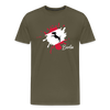 Berlin Klecks Hund - Männer Premium T-Shirt - Khaki