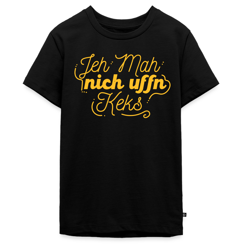 Jeh mah nich uffn Keks gelb - Teenager Premium T-Shirt - Schwarz