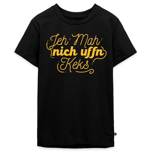 Jeh mah nich uffn Keks gelb - Teenager Premium T-Shirt - Schwarz