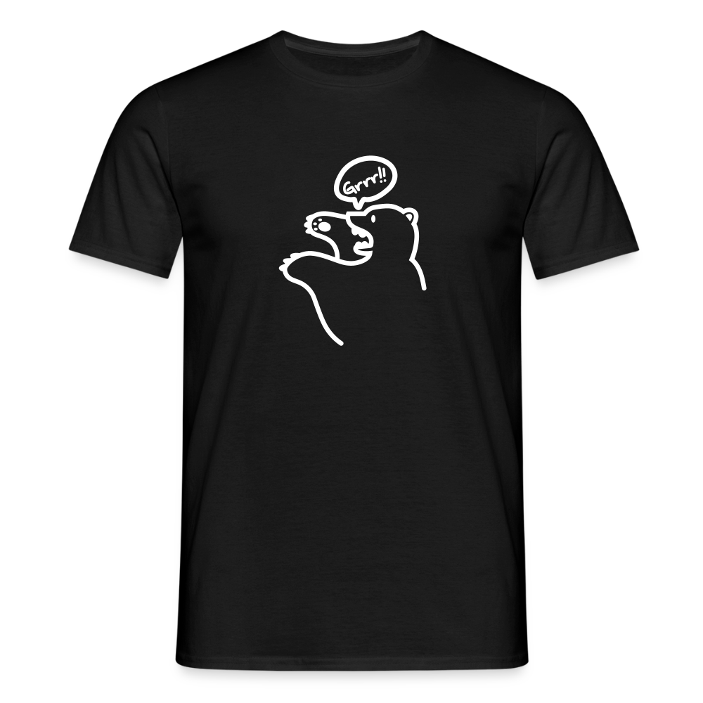 Böser Berliner Bär - Männer Premium T-Shirt - Schwarz