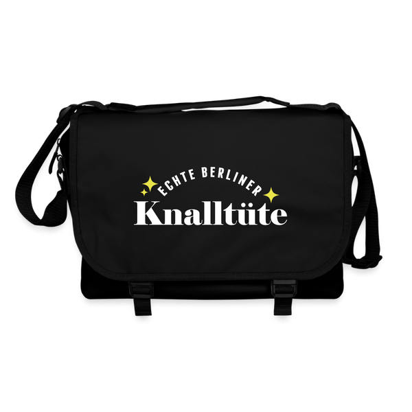 Echte Berliner Knalltüte - Umhängetasche - Schwarz/Schwarz