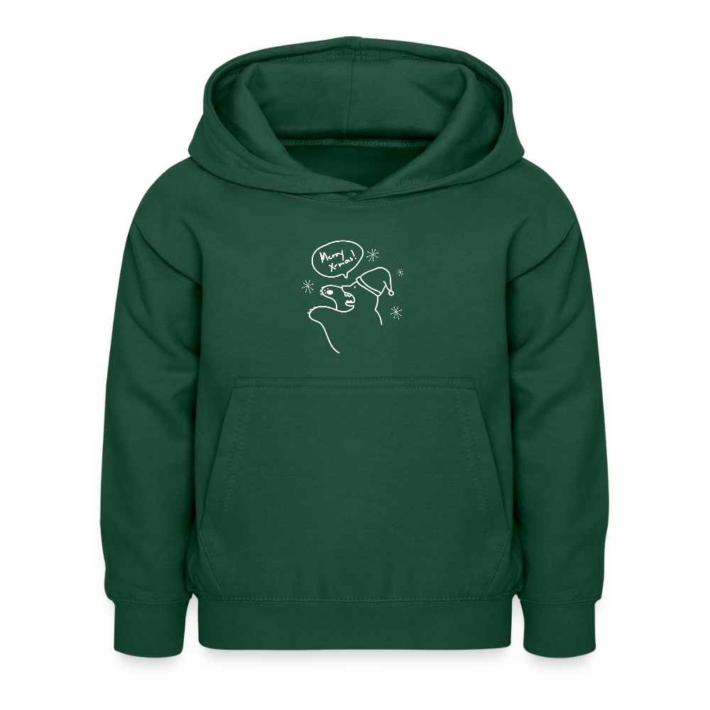 Merry X-mas, grrrr - Kinder Hoodie - Flaschengrün