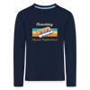 Kreuzberg Hippest Neighborhood - Kinder Langarmshirt - Navy
