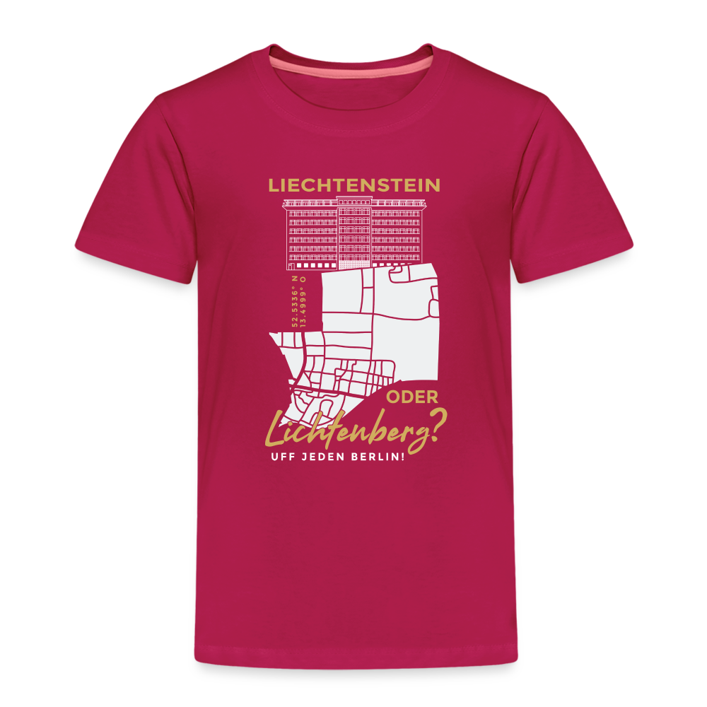 Liechtenstein oder Lichtenberg - Kinder Premium T-Shirt - dunkles Pink