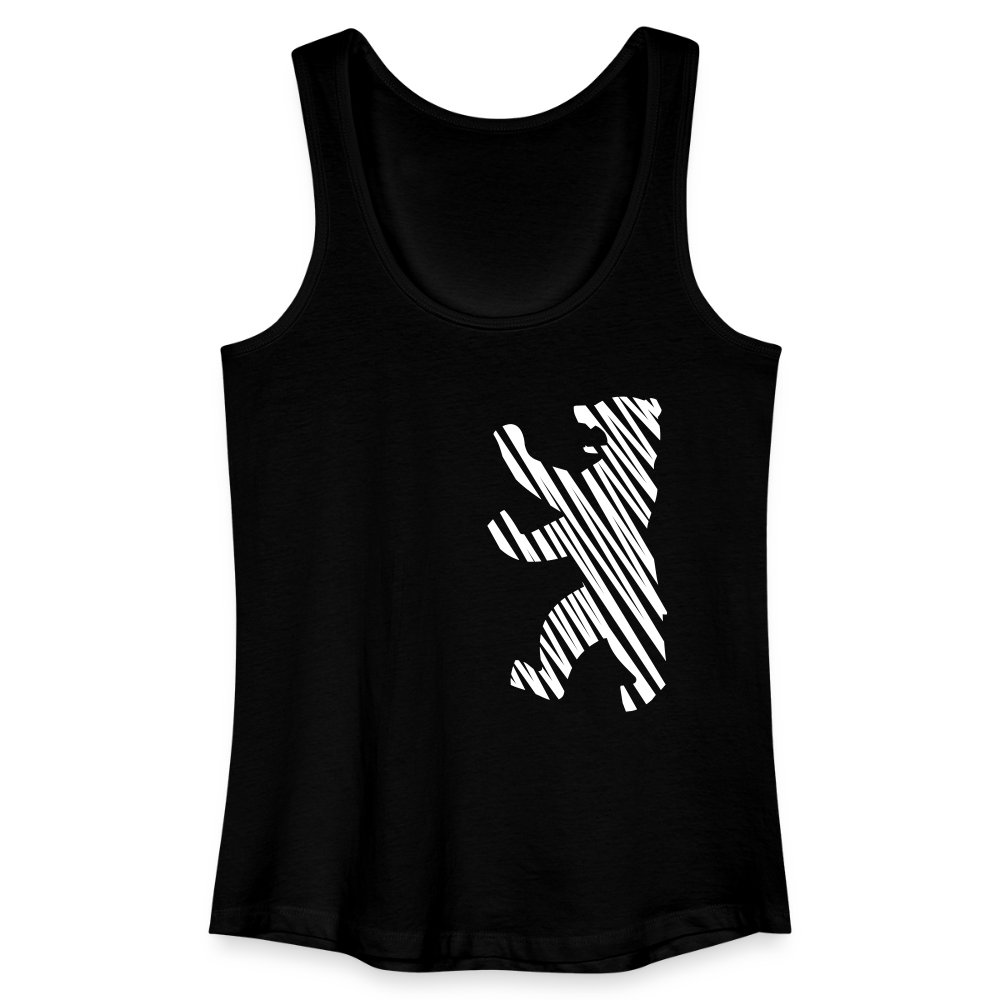 Berliner Bär im Netz - weiß - Frauen Bio Tank Top - Schwarz