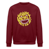 Wennde lachst, mach ick mit! - Unisex Bio Sweatshirt - Burgunderrot