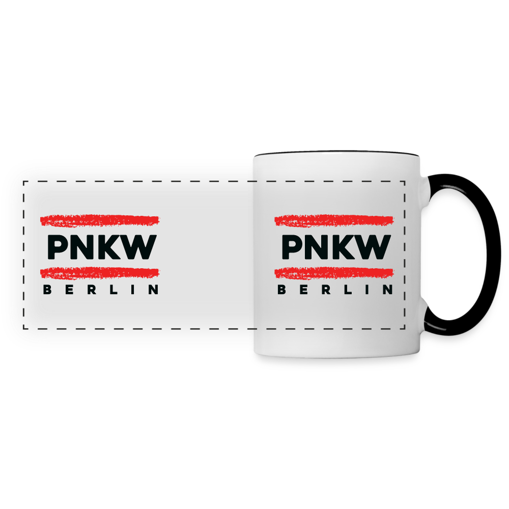 PNKW - Tasse zweifarbig - Weiß/Schwarz