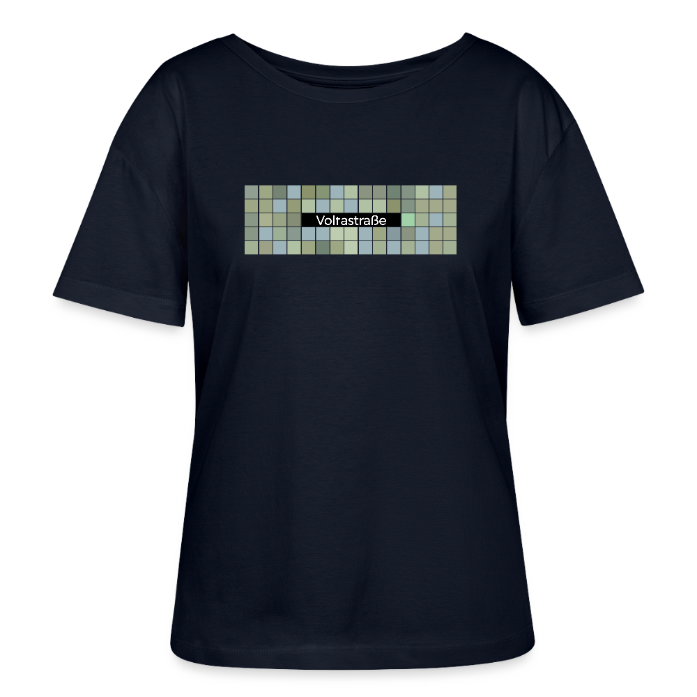 Voltastrasse -  Relaxed Rundhals Frauen Bio-T-Shirt - Navy