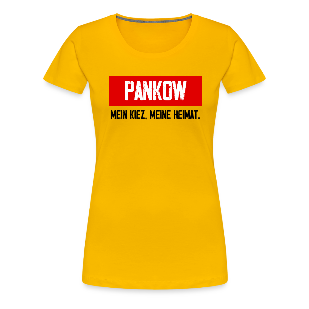 Mein Kiez meine Heimat - Frauen Premium T-Shirt - Sonnengelb