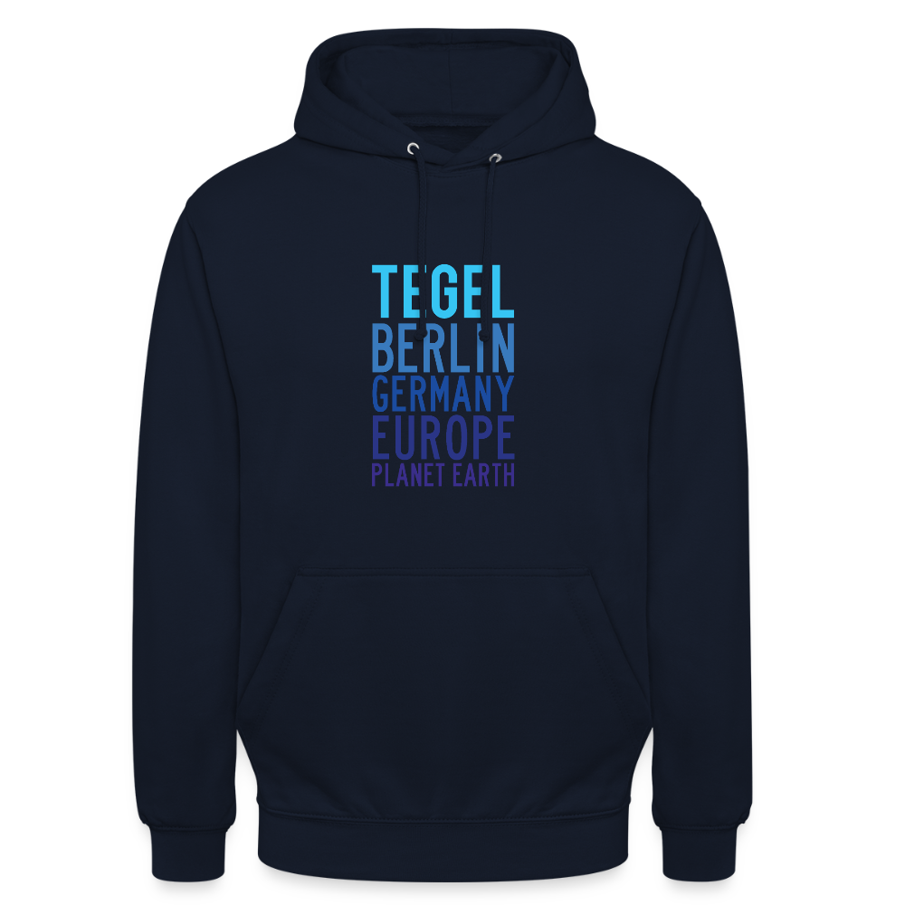 Tegel Planet Earth - Unisex Hoodie - Navy