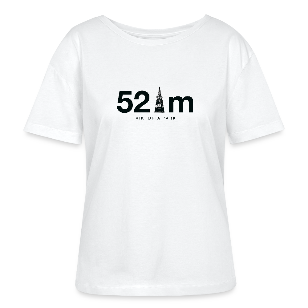 52 m Viktoria Park - Relaxed Rundhals Frauen Bio-T-Shirt - Weiß