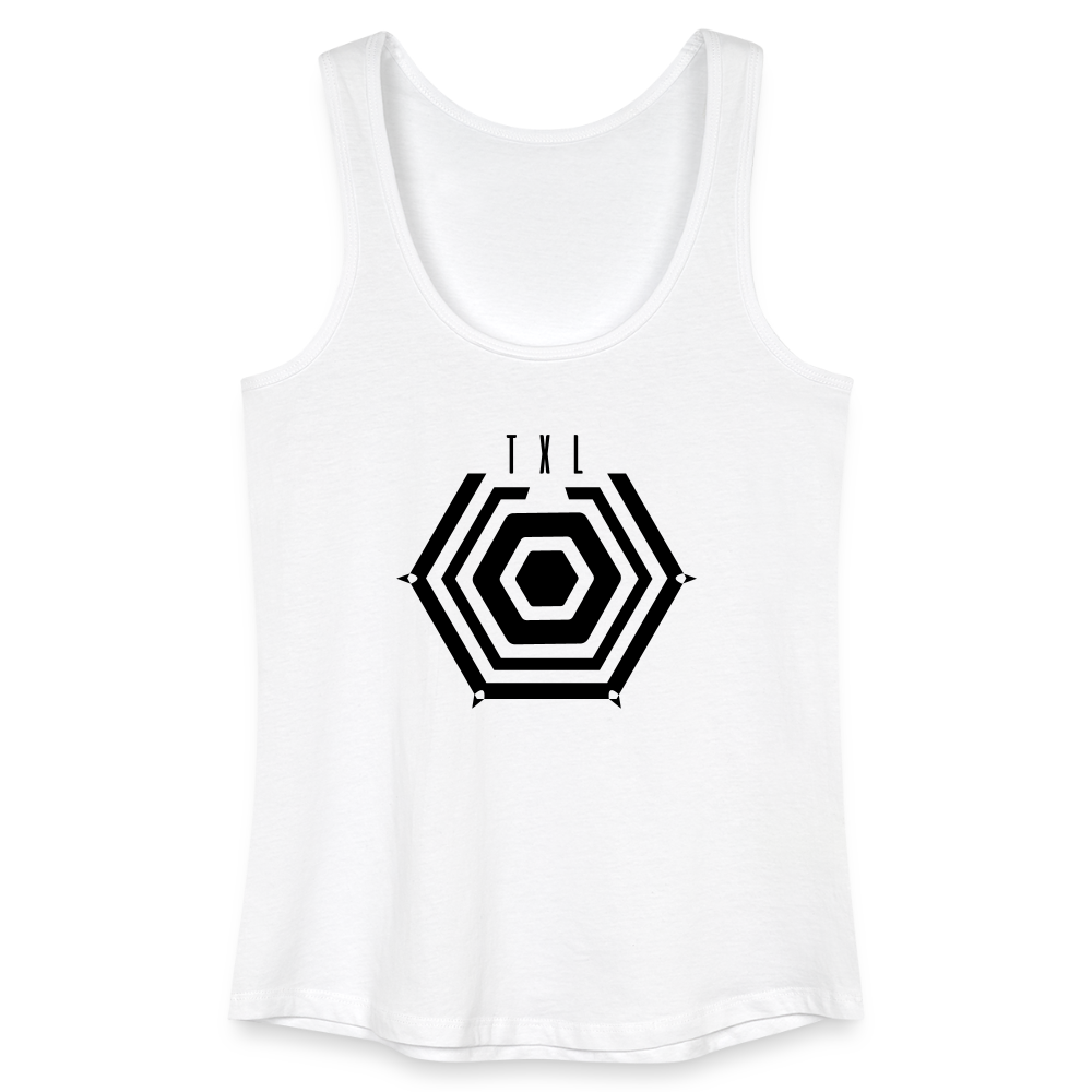 Tegel TXL Umrisse - Frauen Bio Tank Top - Weiß