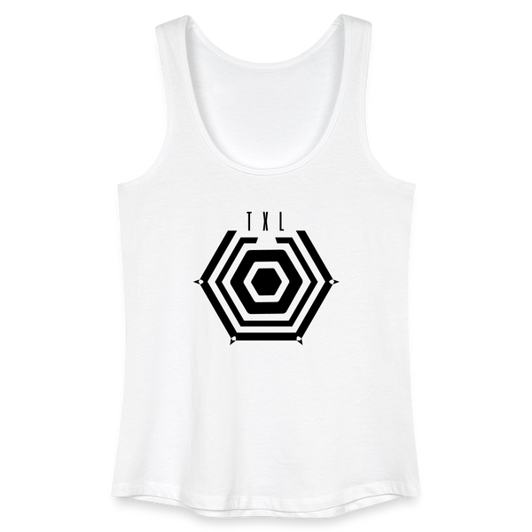 Tegel TXL Umrisse - Frauen Bio Tank Top - Weiß