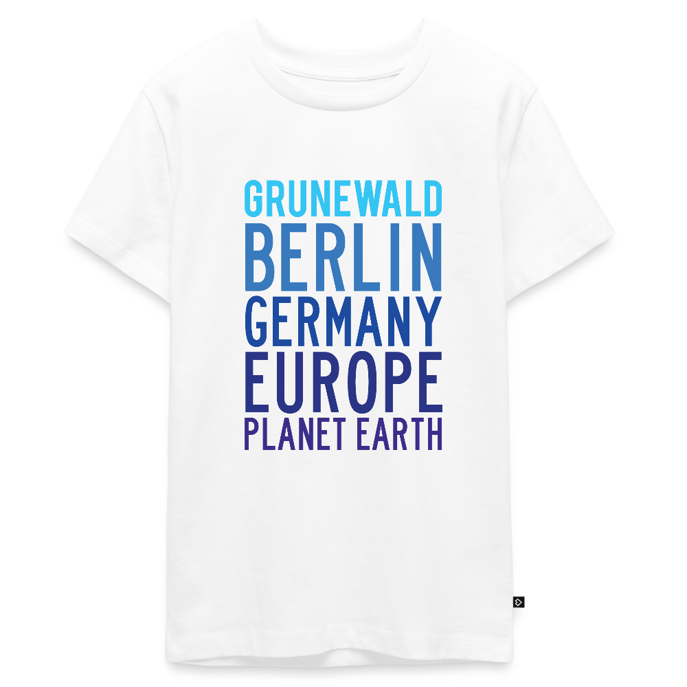 Grunewald Planet Earth - Teenager Premium T-Shirt - Weiß