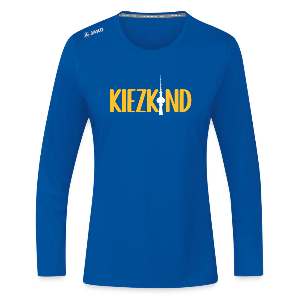 Kiezkind - Frauen Sport Langarmshirt - Royalblau