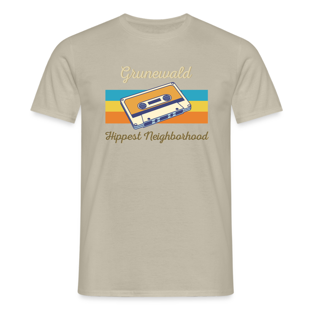 Grunewald Hippest Neighborhood - Männer Premium T-Shirt - Sandbeige