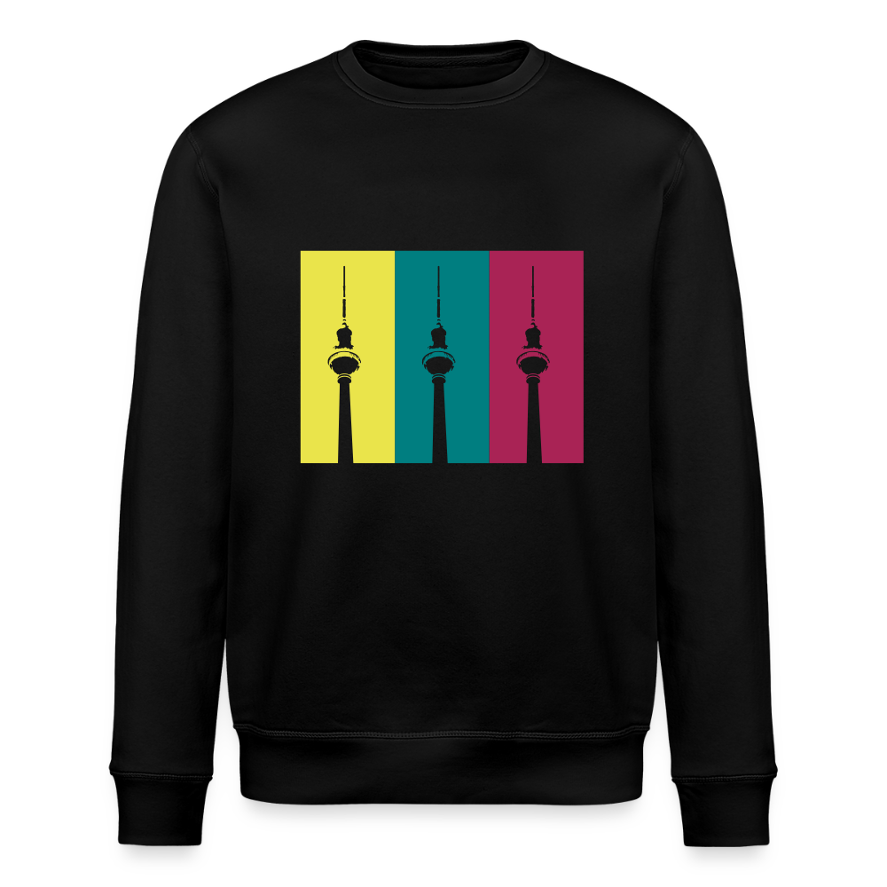 Berlin Retro - Unisex Bio Sweatshirt - Schwarz