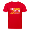 Ein Mann, Ein Biker, Ein Berliner - Unisex Bio T-Shirt - Rot